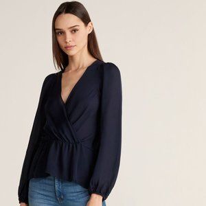 NWT A.L.C. Eli Faux Wrap Top